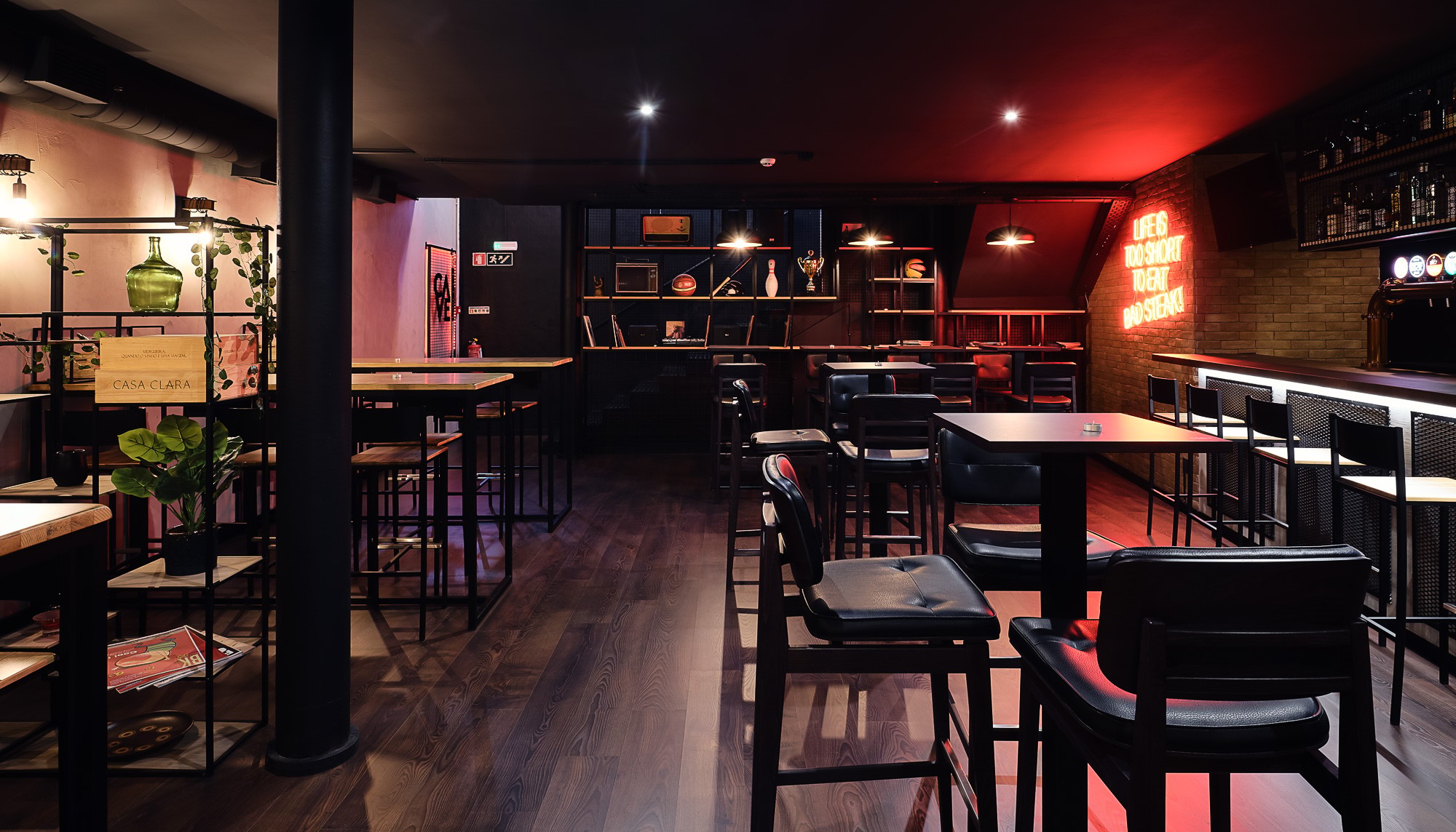 The interior of CAVE Lounge Bar