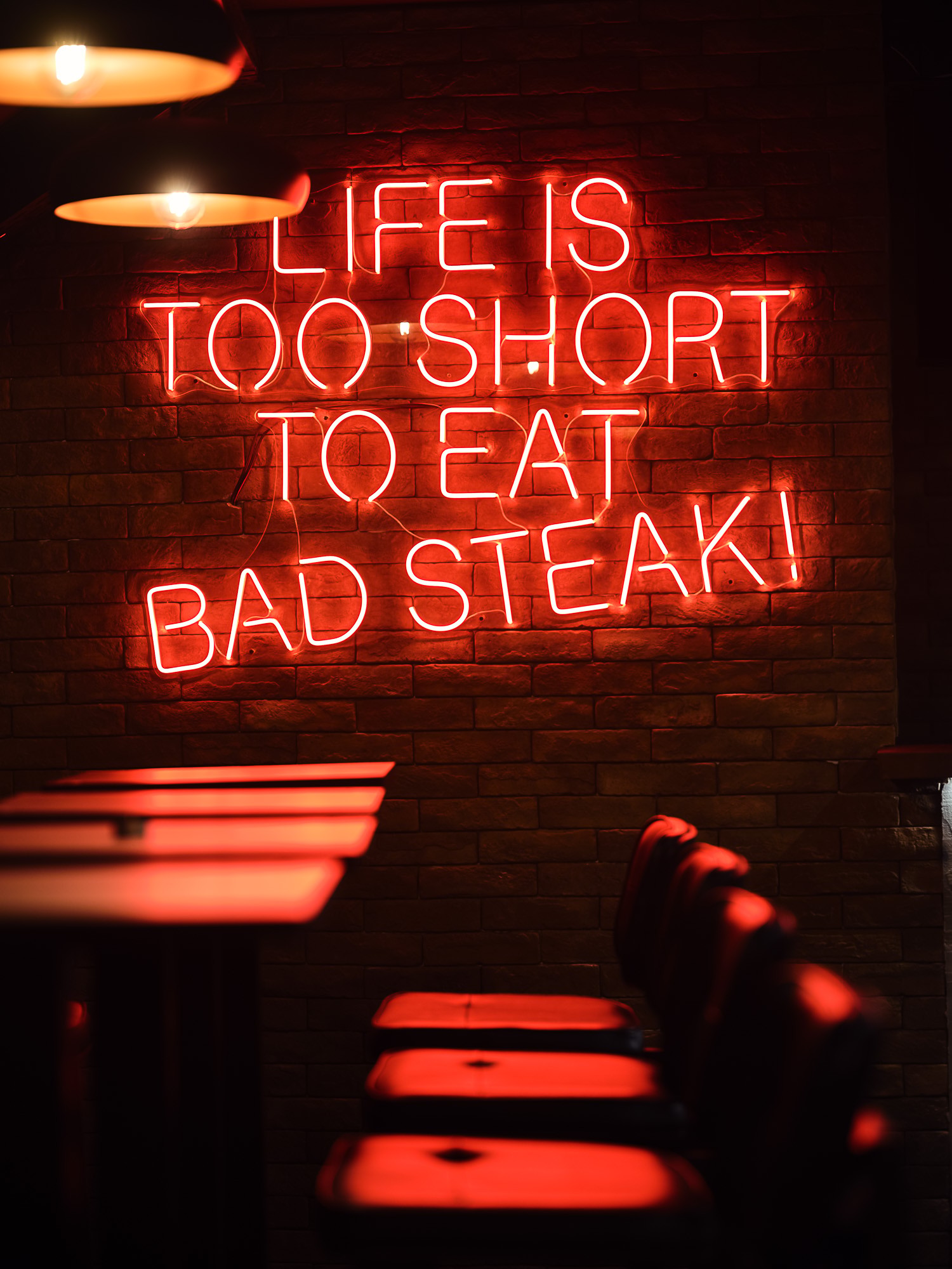 A decorative detail at CORTE Steakhouse